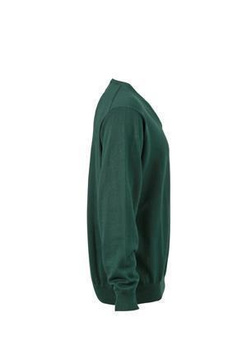Herren Sweatshirt V-Ausschnitt ~ forest-grn XL