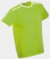 Soccer T-Shirt Kontrast kornblau/wei L