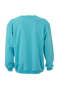 Sweatshirt Round Heavy ~ pacific-blau S