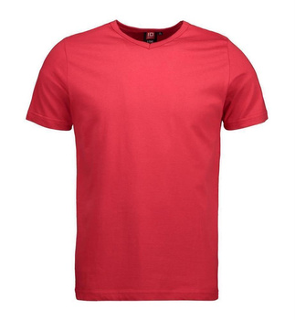 T-TIME Herren T-Shirt | V-Ausschnitt ~ Rot XL