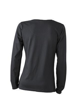 Damen Langarm T-Shirt ~ schwarz XXL
