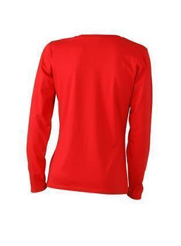 Damen Langarm T-Shirt ~ rot 3XL