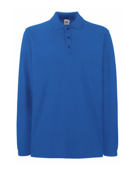 Poloshirt Langarm Pique Polo ~ royal blau XXL