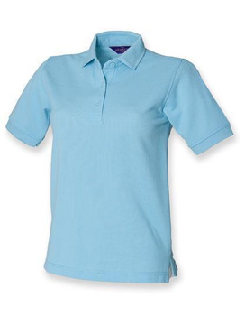 Damen Poloshirt Pique 65/35 ~ himmelblau XXL