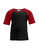 Kinder Raglan T-Shirt ~ schwarz/feuerrot 128