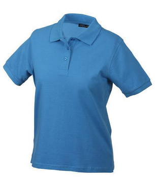 Damen Poloshirt Classic ~ aqua-blau XXL