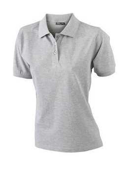 Damen Poloshirt Classic ~ grau-heather S
