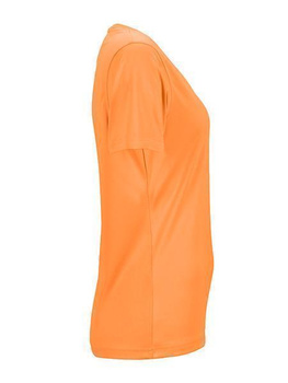 Damen Funktionsshirt mit V-Ausschnitt ~ orange XS