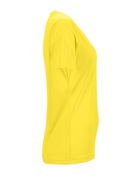Damen Funktionsshirt mit V-Ausschnitt ~ gelb M