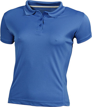 Damen Funktions Poloshirt ~ azurblau XL
