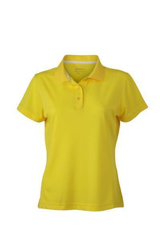 Damen Funktions Poloshirt ~ gelb XL