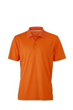 Herren Funktions Poloshirt ~ orange XXL