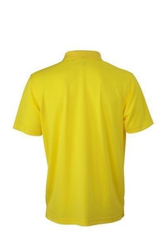 Herren Funktions Poloshirt ~ gelb L
