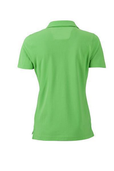 Damen Poloshirt Trachtenlook ~ limegrn/limegrn-wei XL