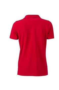 Damen Poloshirt Trachtenlook ~ rot/rot-wei XL