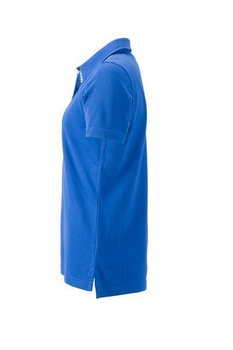 Damen Poloshirt Trachtenlook ~ royal/royal-wei XL
