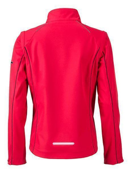 Damen Softshelljacke mit abnehmbaren rmel ~ rot/schwarz XL