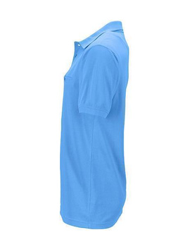 Herren Arbeits-Poloshirt mit Brusttasche ~ wasserblau L
