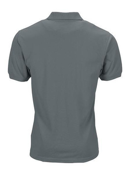 Herren Arbeits-Poloshirt mit Brusttasche ~ dunkelgrau 6XL