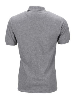 Herren Arbeits-Poloshirt mit Brusttasche ~ grau meliert XL
