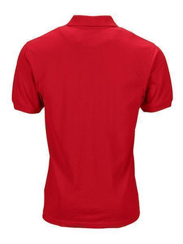 Herren Arbeits-Poloshirt mit Brusttasche ~ rot 3XL