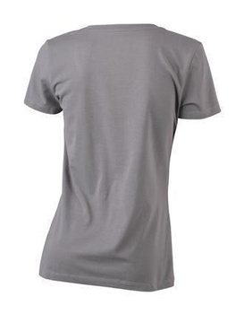Damen Stretch Round T-Shirt ~ charcoal XL