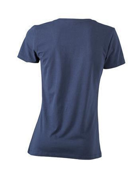Damen Stretch Round T-Shirt ~ navy S