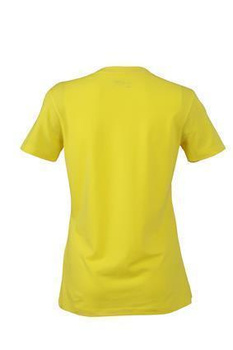 Damen Stretch Round T-Shirt ~ gelb L