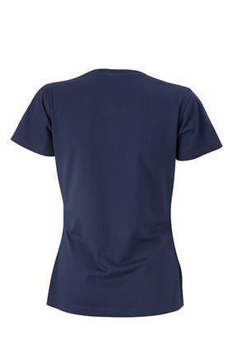 Damen Slim Fit V-Neck T-Shirt ~ navy M