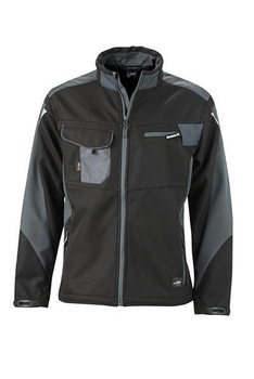 Workwear Softshell Jacket ~ schwarz/carbon M