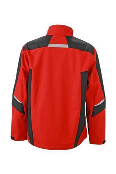 Workwear Softshell Jacket ~ rot/schwarz XXL