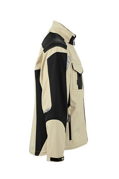 Workwear Softshell Jacket ~ steingrau/schwarz S