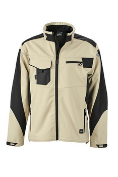 Workwear Softshell Jacket ~ steingrau/schwarz XL