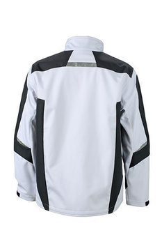 Workwear Softshell Jacket ~ wei/carbon XL