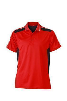 Craftsmen Poloshirt ~ rot/schwarz 4XL