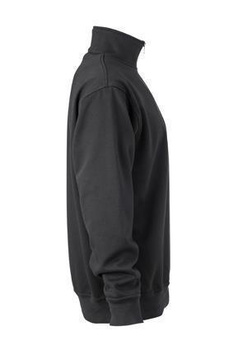Arbeits Sweatshirt mit Zip ~ schwarz XL