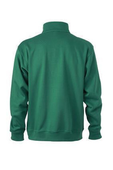Arbeits Sweatshirt mit Zip ~ dunkelgrn XL