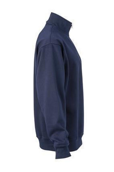Arbeits Sweatshirt mit Zip ~ navy XL