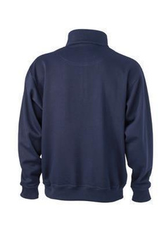 Arbeits Sweatshirt mit Zip ~ navy 3XL