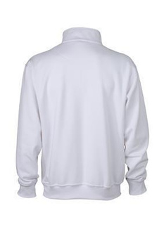 Arbeits Sweatshirt mit Zip ~ wei XL