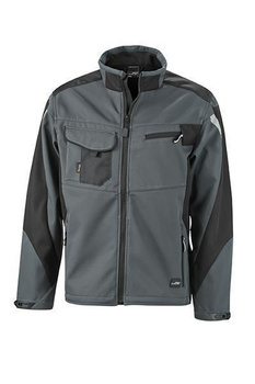 Workwear Softshell Jacket ~ carbon/schwarz 6XL