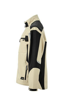 Workwear Softshell Jacket ~ steingrau/schwarz 4XL