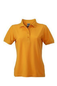 Damen Arbeits-Poloshirt ~ goldgelb 4XL
