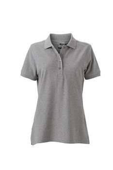 Damen Arbeits-Poloshirt ~ grau-heather XXL