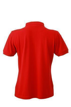 Damen Arbeits-Poloshirt ~ rot 4XL