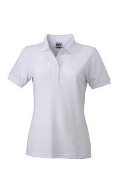 Damen Arbeits-Poloshirt ~ wei XL