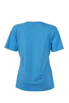 Damen Arbeits T-Shirt ~ wasserblau XS