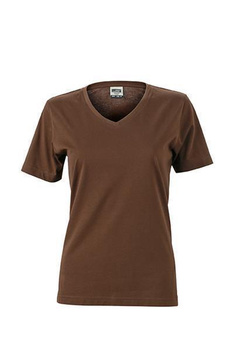 Damen Arbeits T-Shirt ~ braun XL