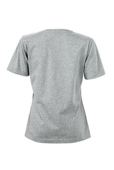 Damen Arbeits T-Shirt ~ grau-heather XXL