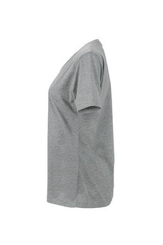 Damen Arbeits T-Shirt ~ grau-heather 3XL